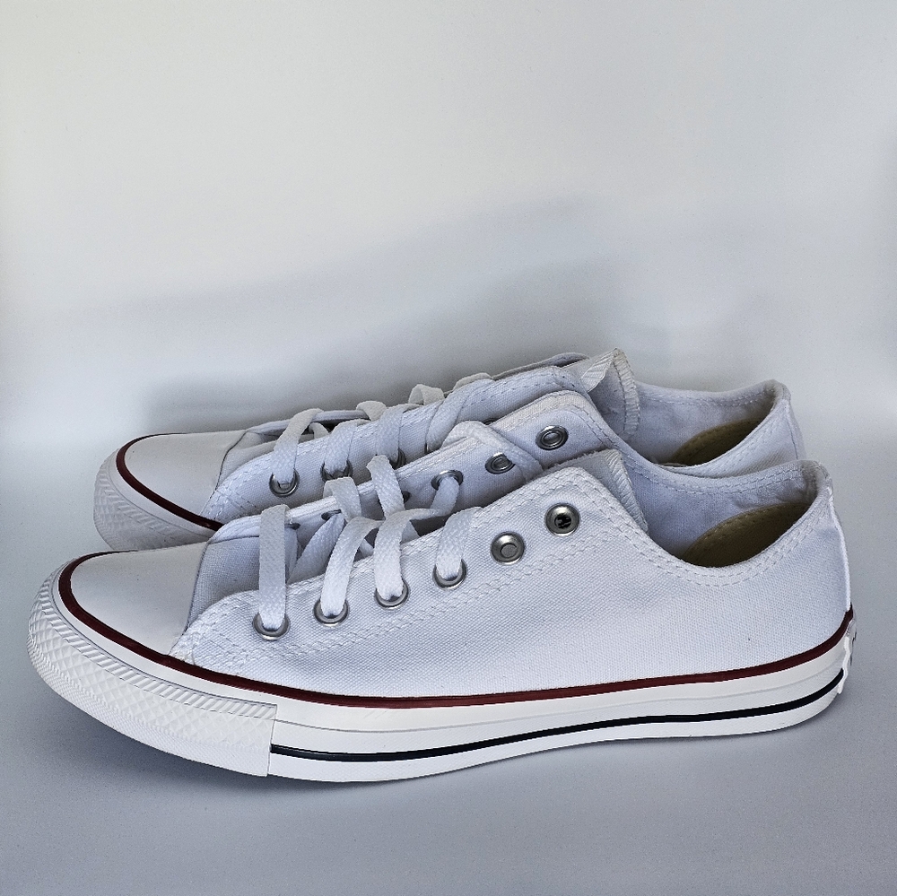 Womens All Star Ox Optical White W7652 Size 8